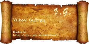 Vukov György névjegykártya